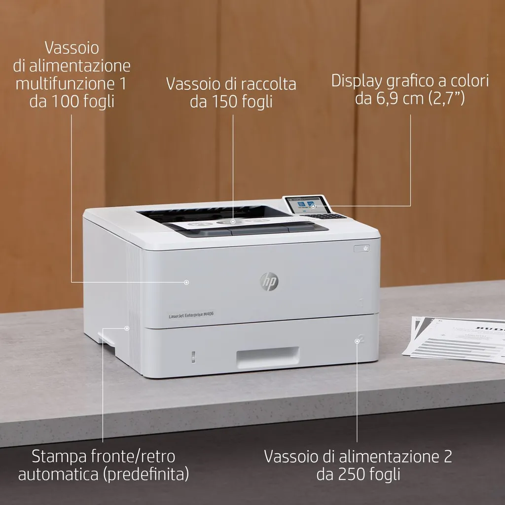 HP LJ ENT M406DN 40PPM ETH USB F/R 1YW - immagine 78