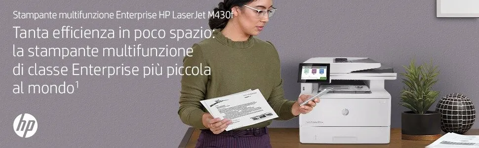 HP LJ ENT MFP M430F FAX 40PPM F/R ETH USB 1YW - immagine 35