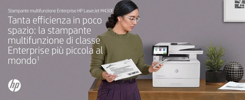 HP LJ ENT MFP M430F FAX 40PPM F/R ETH USB 1YW - immagine 62