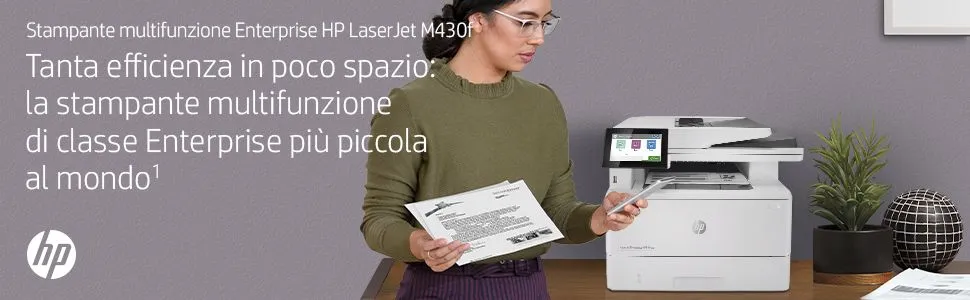 HP LJ ENT MFP M430F FAX 40PPM F/R ETH USB 1YW - immagine 74