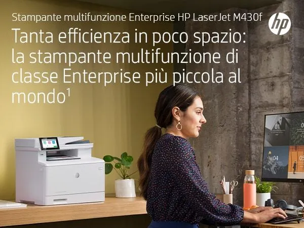 HP LJ ENT MFP M430F FAX 40PPM F/R ETH USB 1YW - immagine 75