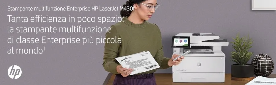 HP LJ ENT MFP M430F FAX 40PPM F/R ETH USB 1YW - immagine 88