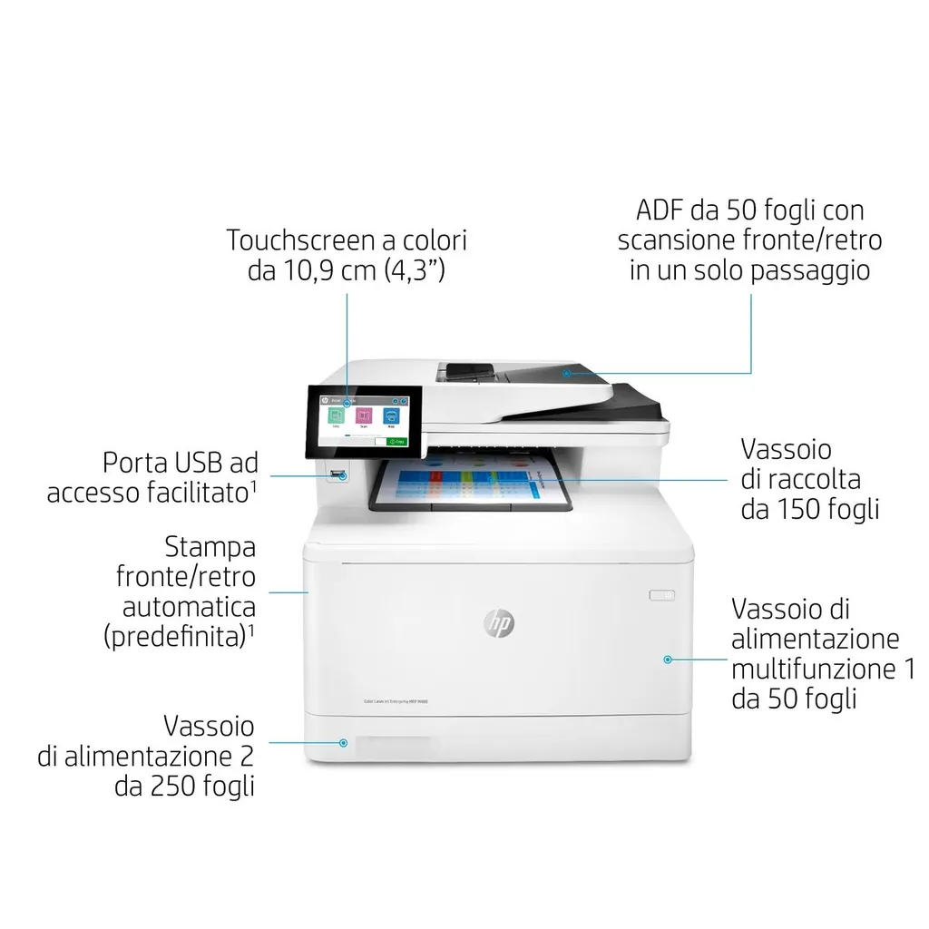 HP COL LJ ENT MFP FAX M480F 27PPM ETH ADF SCAN FR - immagine 23