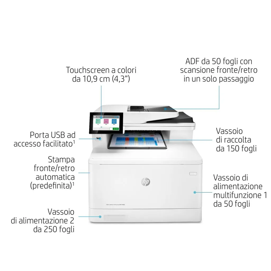 HP COL LJ ENT MFP FAX M480F 27PPM ETH ADF SCAN FR - immagine 53