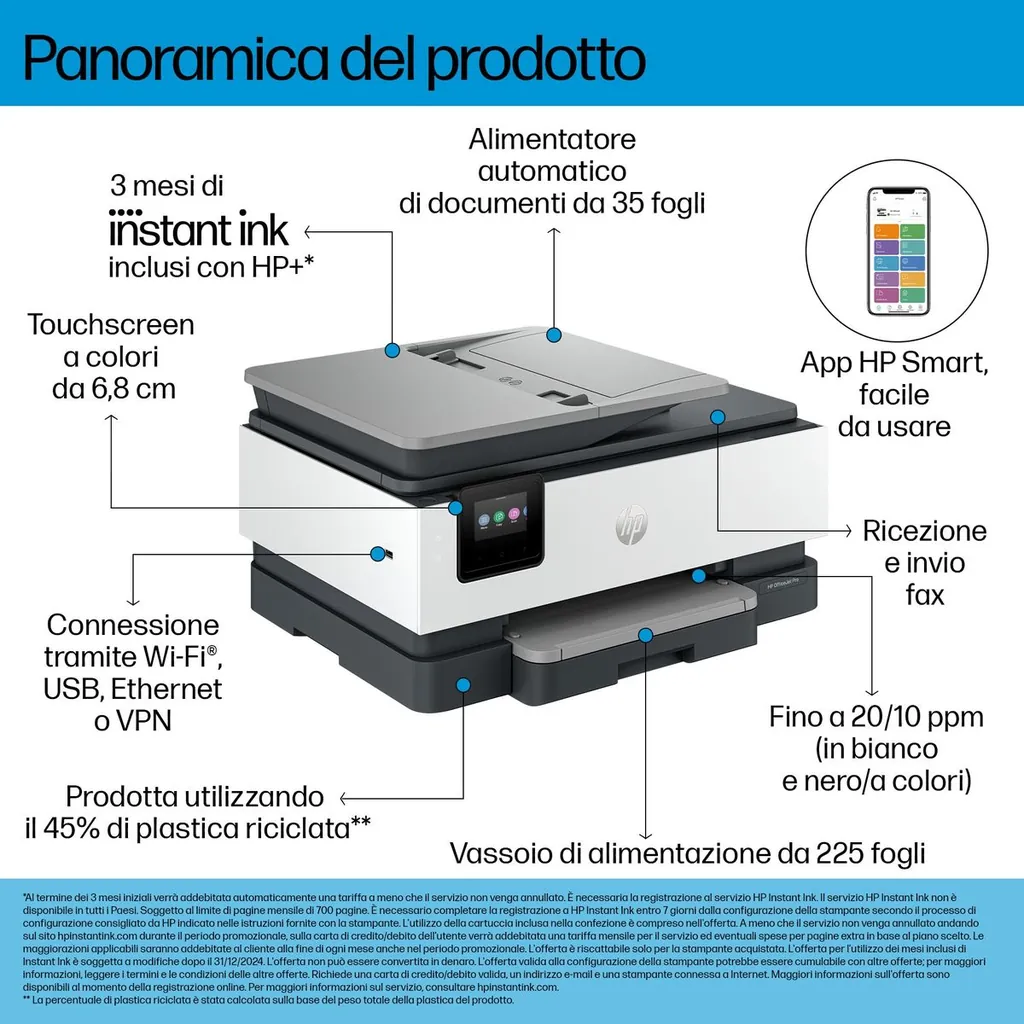 OJ PRO 8132E MFP FAX 20/10PPM ETH WIFI FR ADF - immagine 19