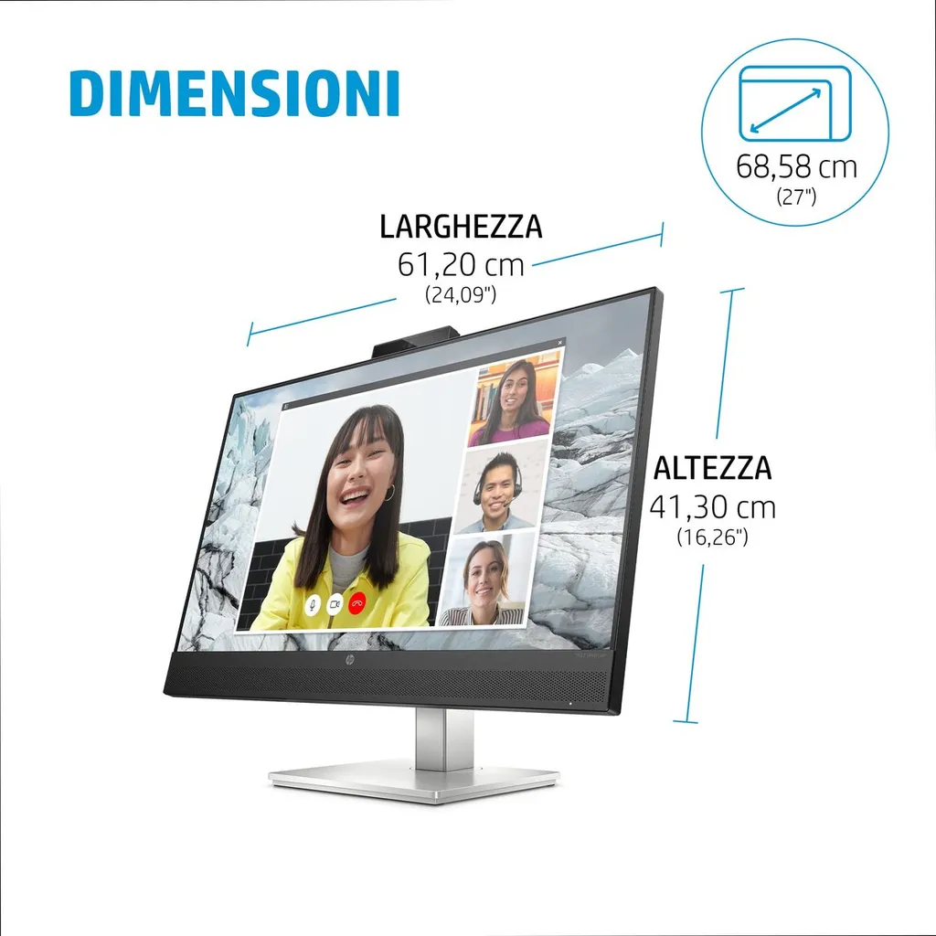 HP E27M G4 USB-C CONF QHD 27 2560X1440 3YWOFF - immagine 13