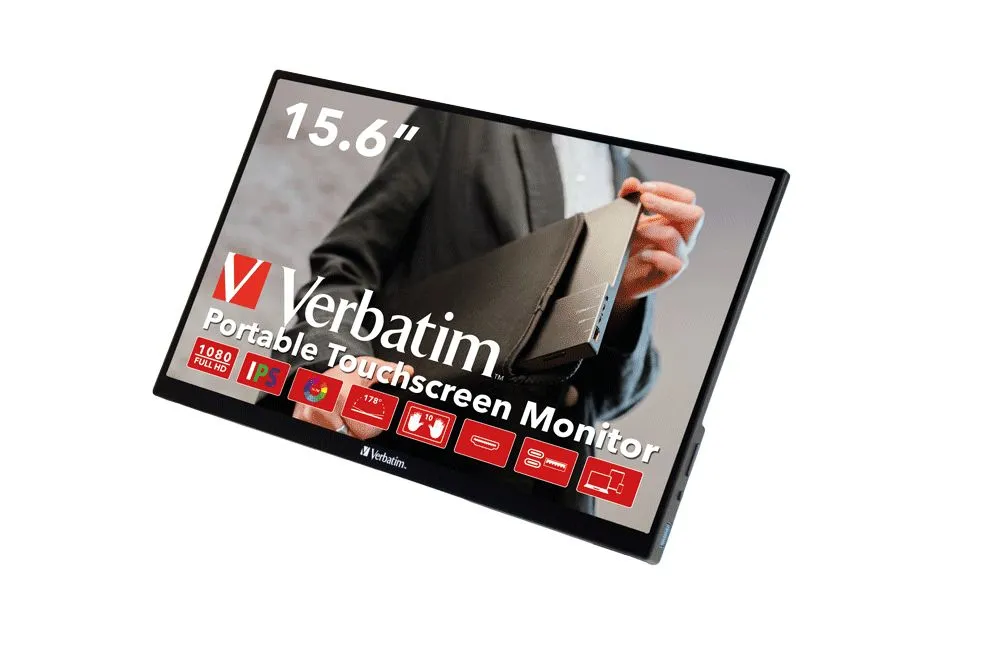 VERBATIM PMT-15 MONITOR PORTATILE TOUCH 15.6 FHD - immagine 2
