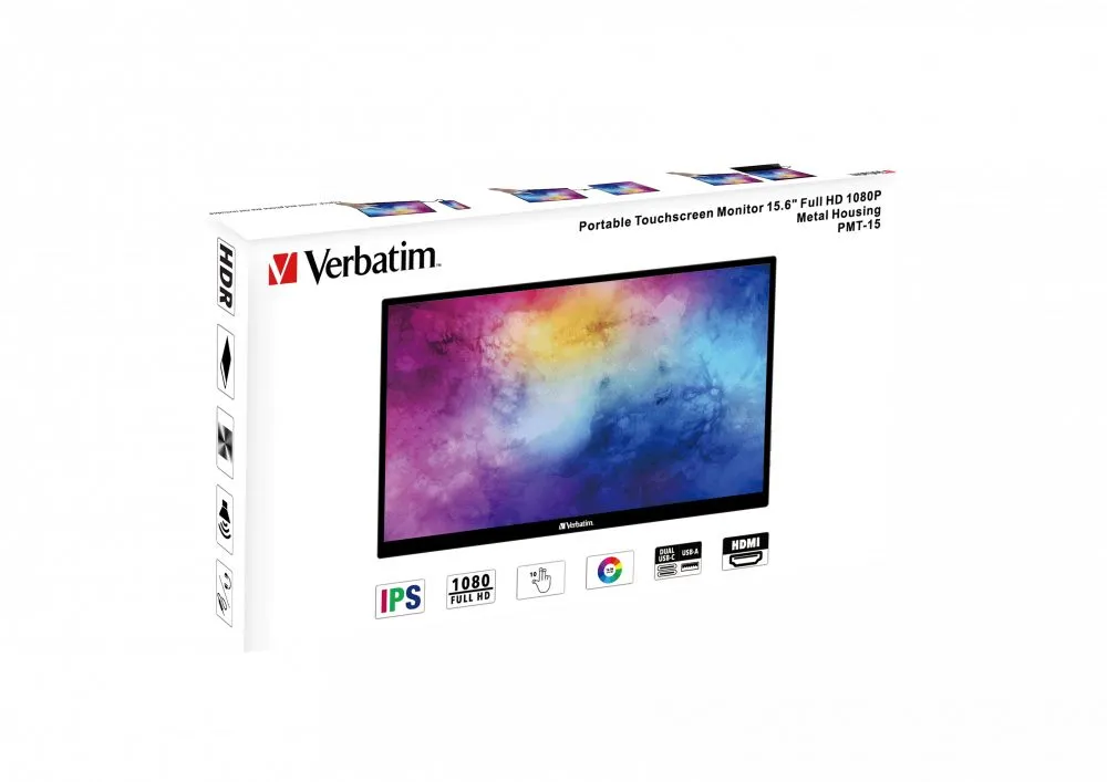 VERBATIM PMT-15 MONITOR PORTATILE TOUCH 15.6 FHD - immagine 8
