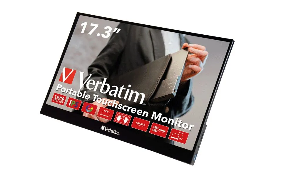 VERBATIM PMT-17 MONITOR PORTATILE TOUCH 17.3 FHD - immagine 3