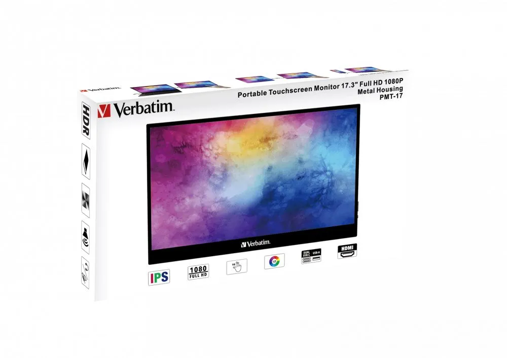 VERBATIM PMT-17 MONITOR PORTATILE TOUCH 17.3 FHD - immagine 5