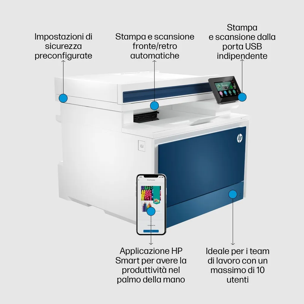 HP COL LJ PRO MFP FAX 4302FDN 33PM ETH ADF SCAN FR - immagine 14