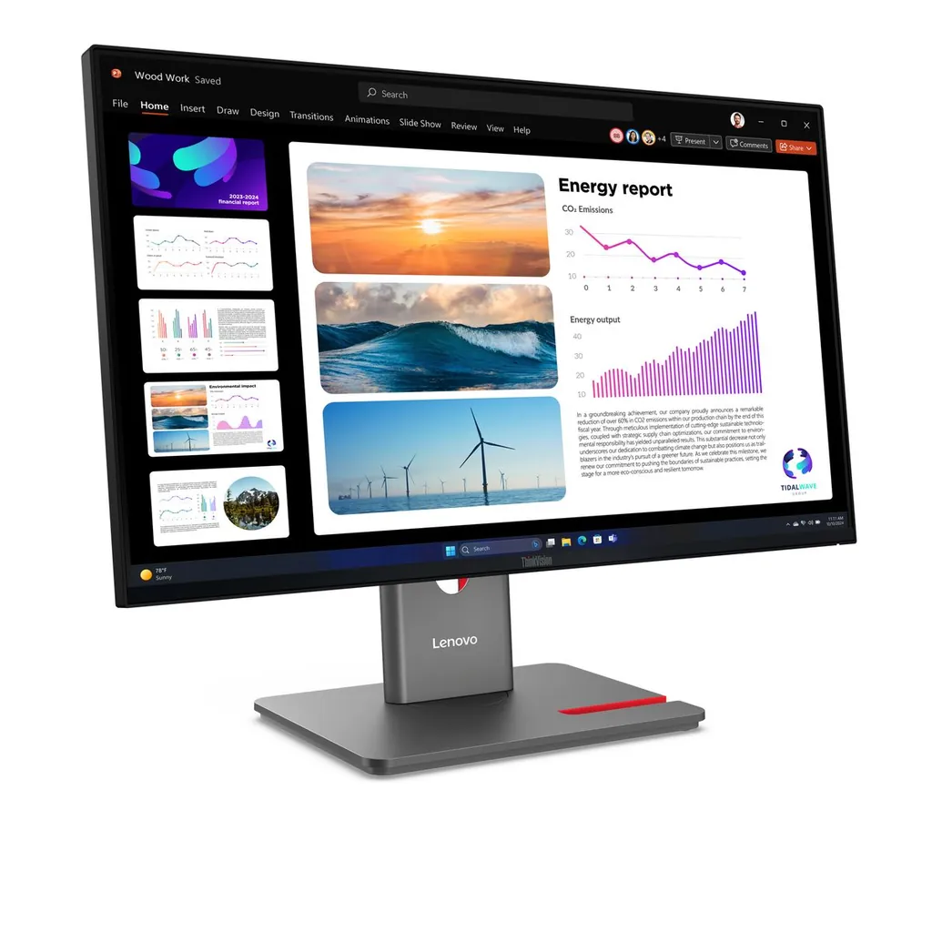 TS THINKVISION P24Q-40 23.8QHD IPS/QHD/HDMI,DP,US - immagine 4