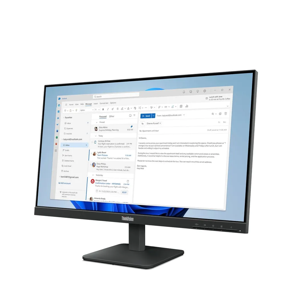 TS THINKVISION S24-4E 23.8 FHD IPS/FHD/VGA,HDMI - immagine 2