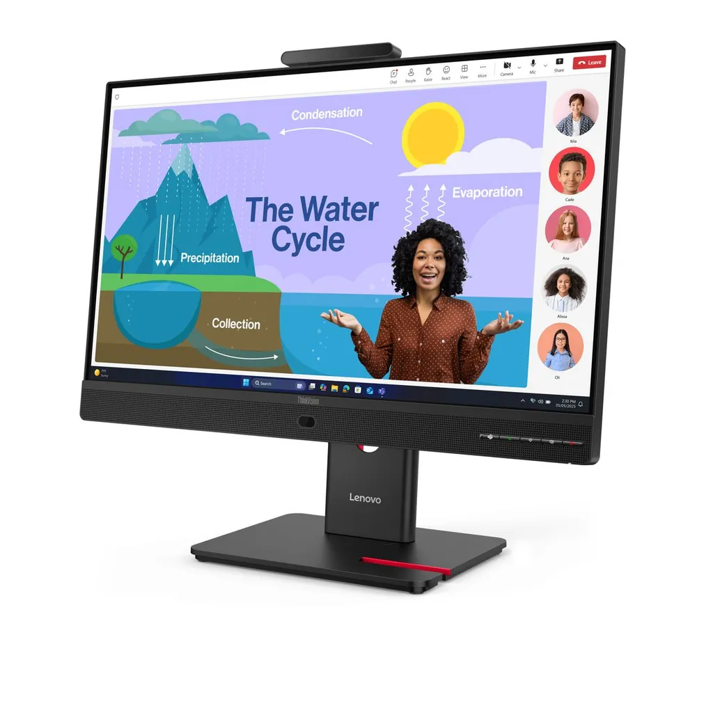 TS THINKVISION T24D-4V 23.8FHD IPS,USB-C WCAM+SPEA - immagine 2