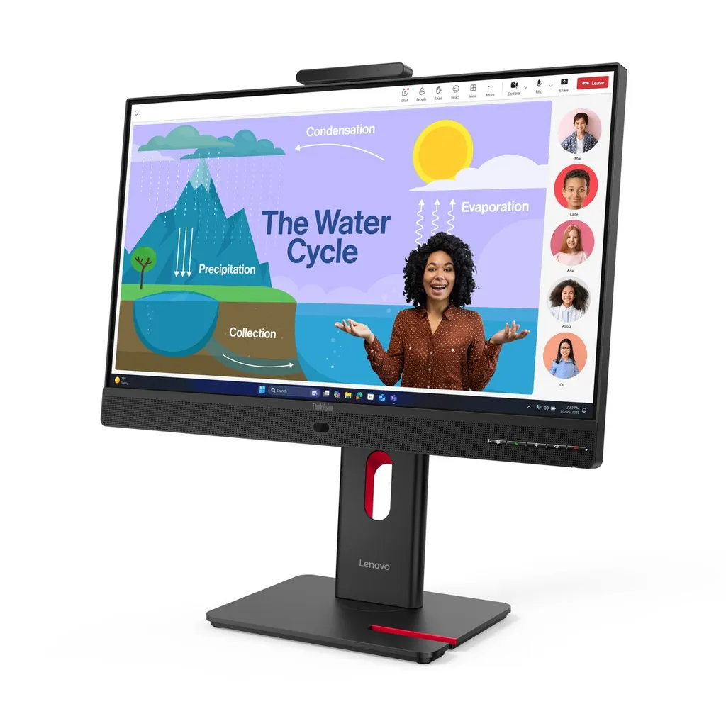 TS THINKVISION T24D-4V 23.8FHD IPS,USB-C WCAM+SPEA - immagine 4