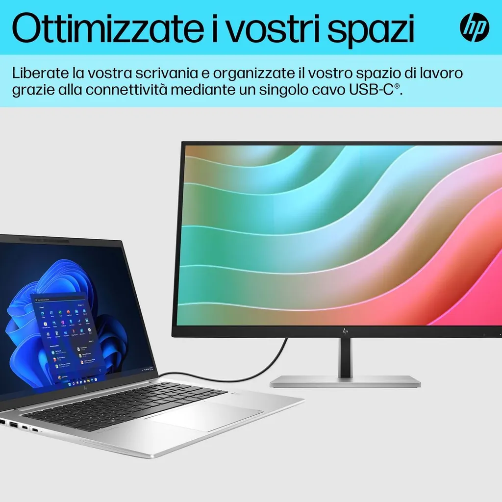 HP E27K G5 USB-C 4K 27 3840X2160 3YWOFF - immagine 4
