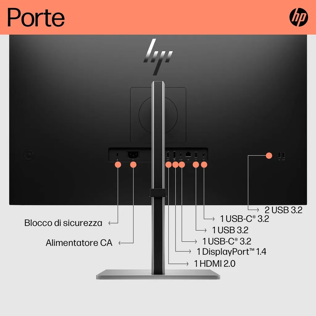 HP E32K G5 USB-C 4K 32 3840X2160 3YWOFF - immagine 15