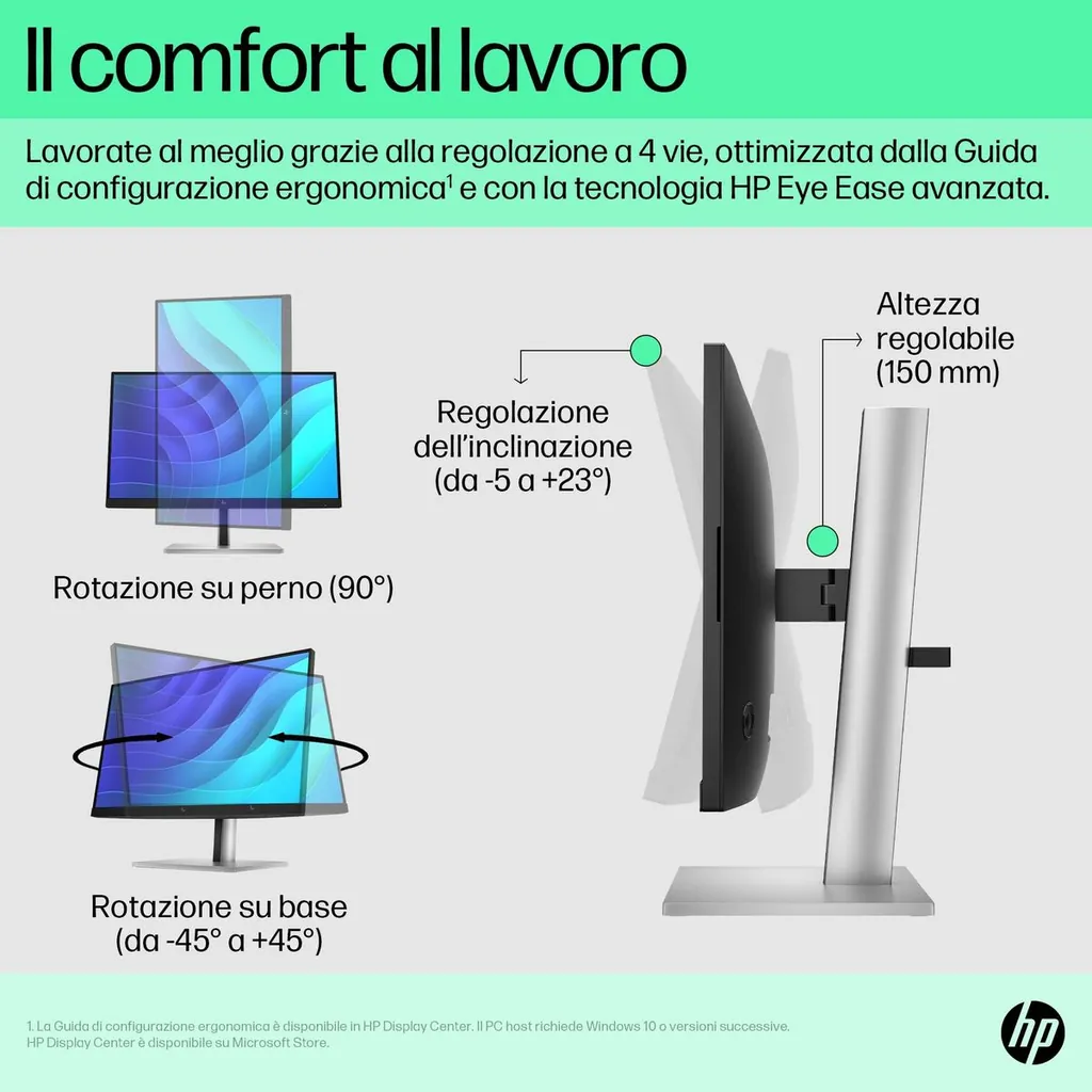 HP E22 G5 FHD 21.5 1920X1080 3YWOFF - immagine 10