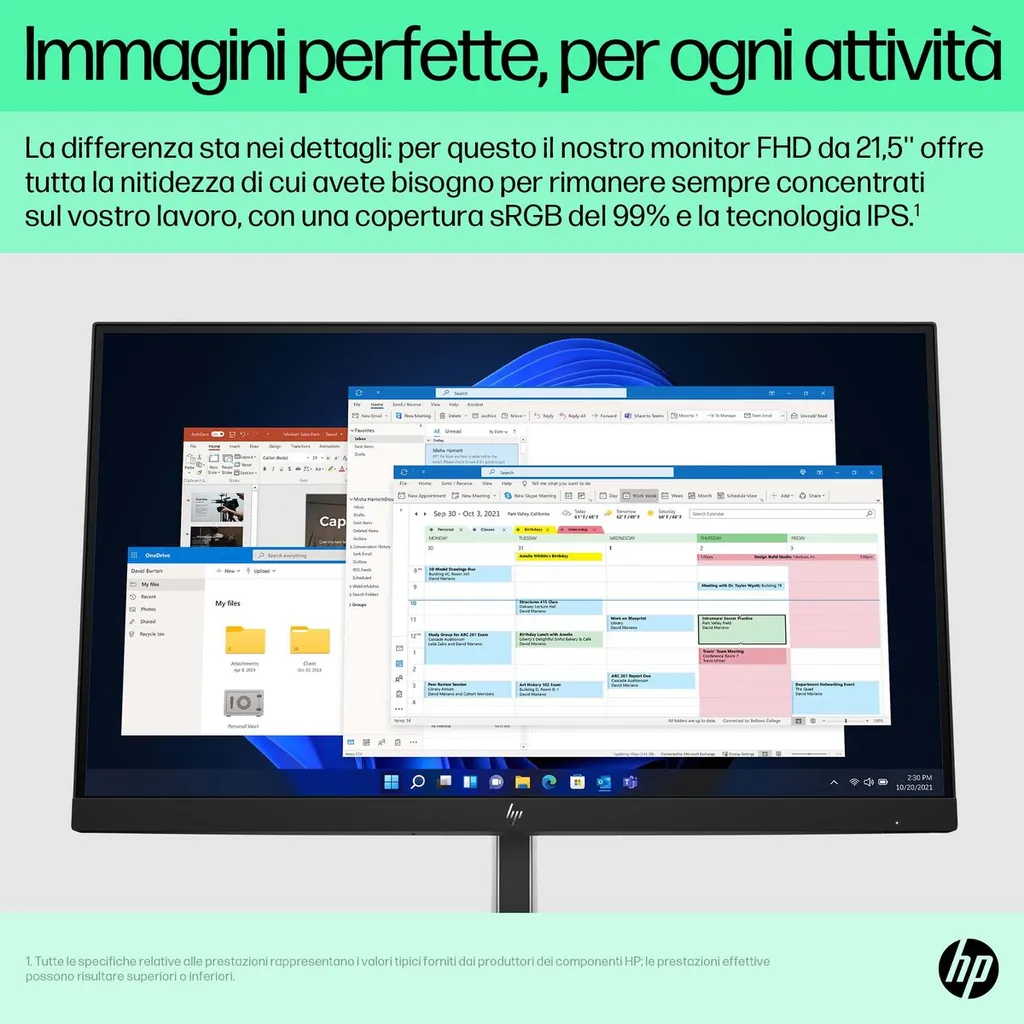 HP E22 G5 FHD 21.5 1920X1080 3YWOFF - immagine 4