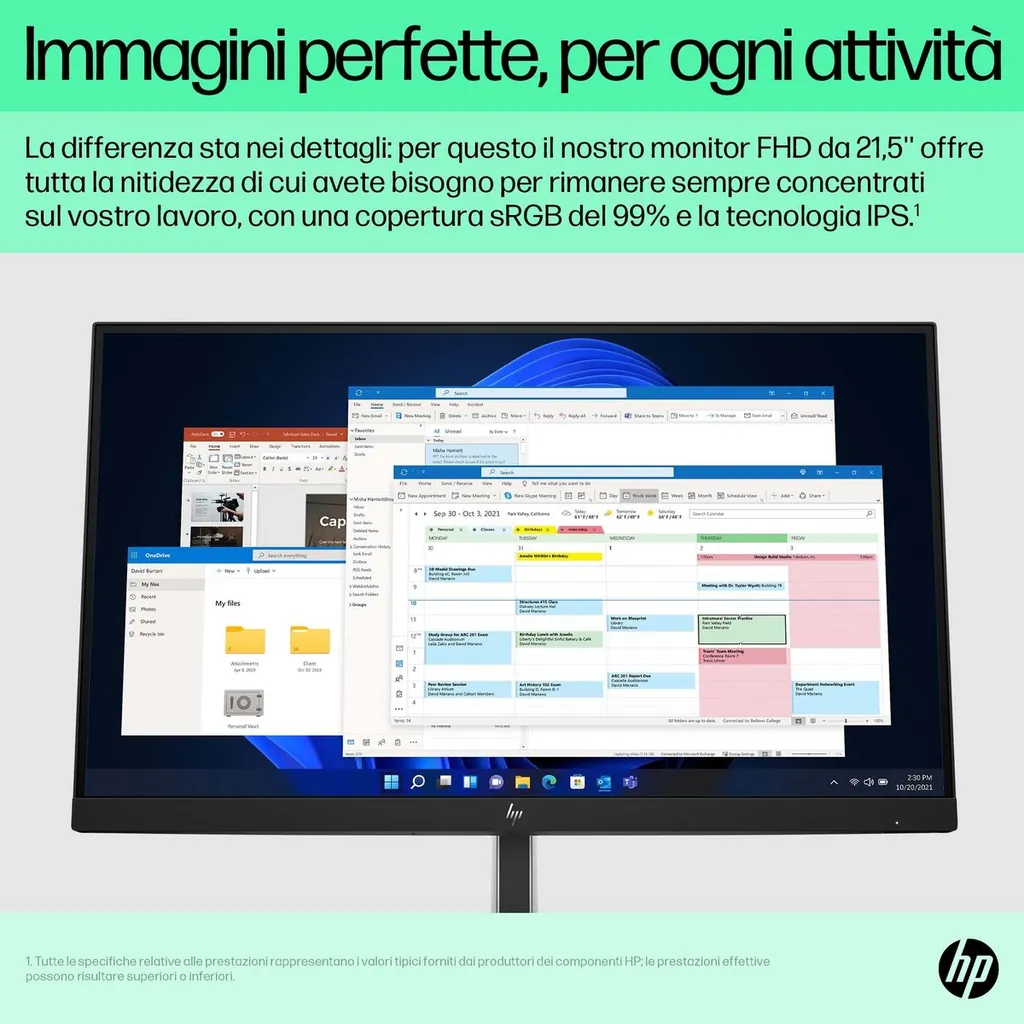 HP E22 G5 FHD 21.5 1920X1080 3YWOFF - immagine 5