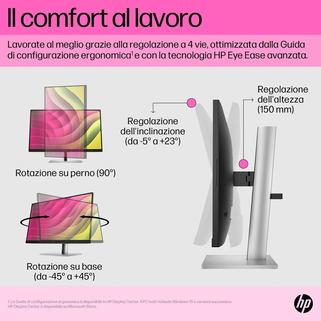 HP E24T G5 TOUCH FHD 23.8 1920X1080 3YW OFFSITE - immagine 13