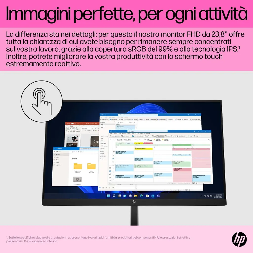 HP E24T G5 TOUCH FHD 23.8 1920X1080 3YW OFFSITE - immagine 17