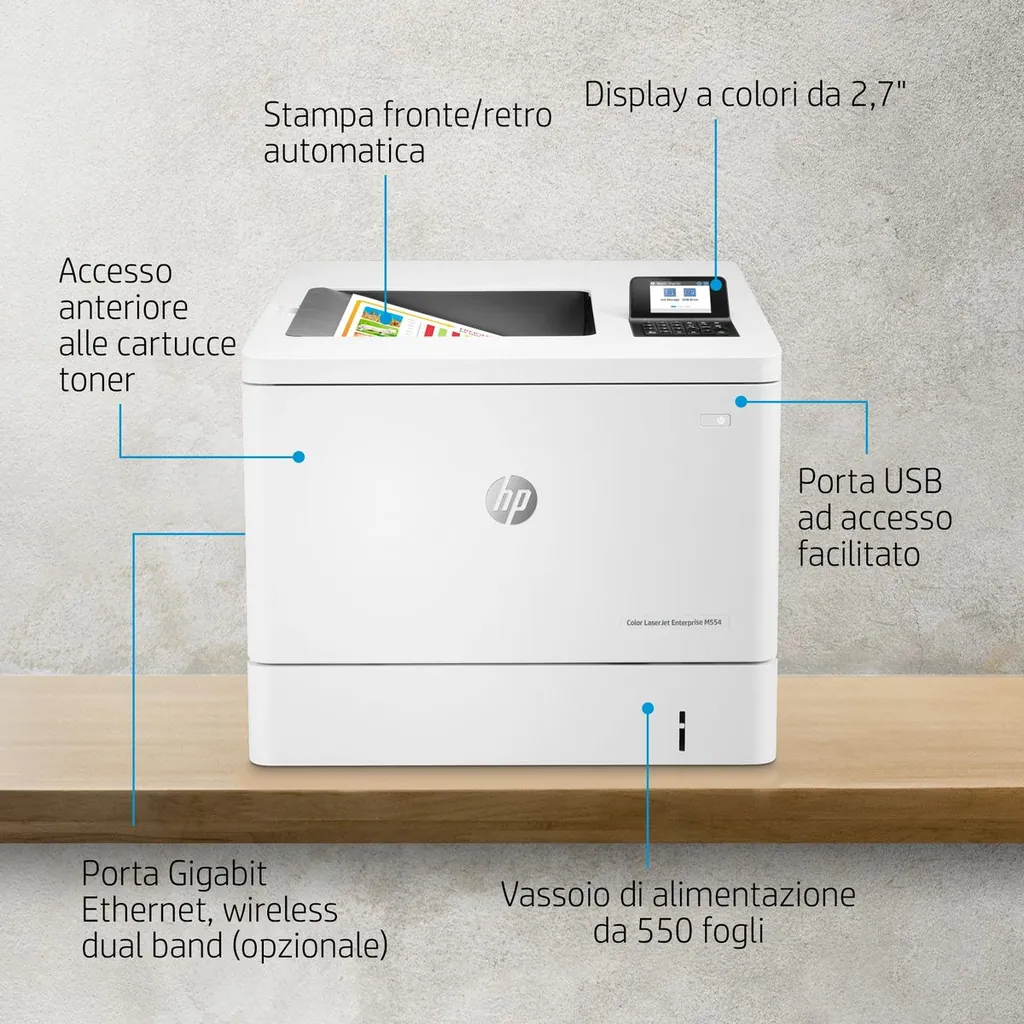 HP COLOR LASERJET ENTERPRISE M554DN PRINTER VALUE - immagine 21