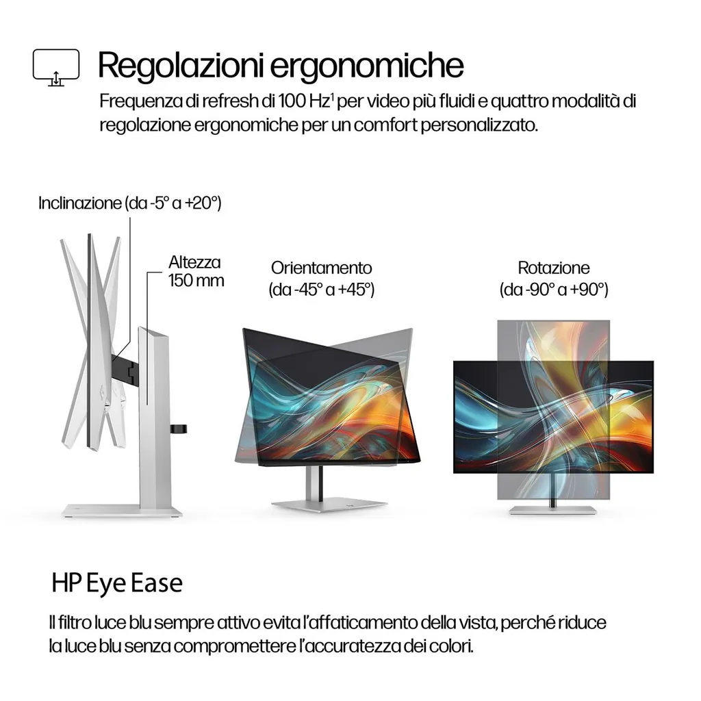 HP S7 PRO 724PF 23.8FHD 1920X1080 3YWOFF - immagine 12