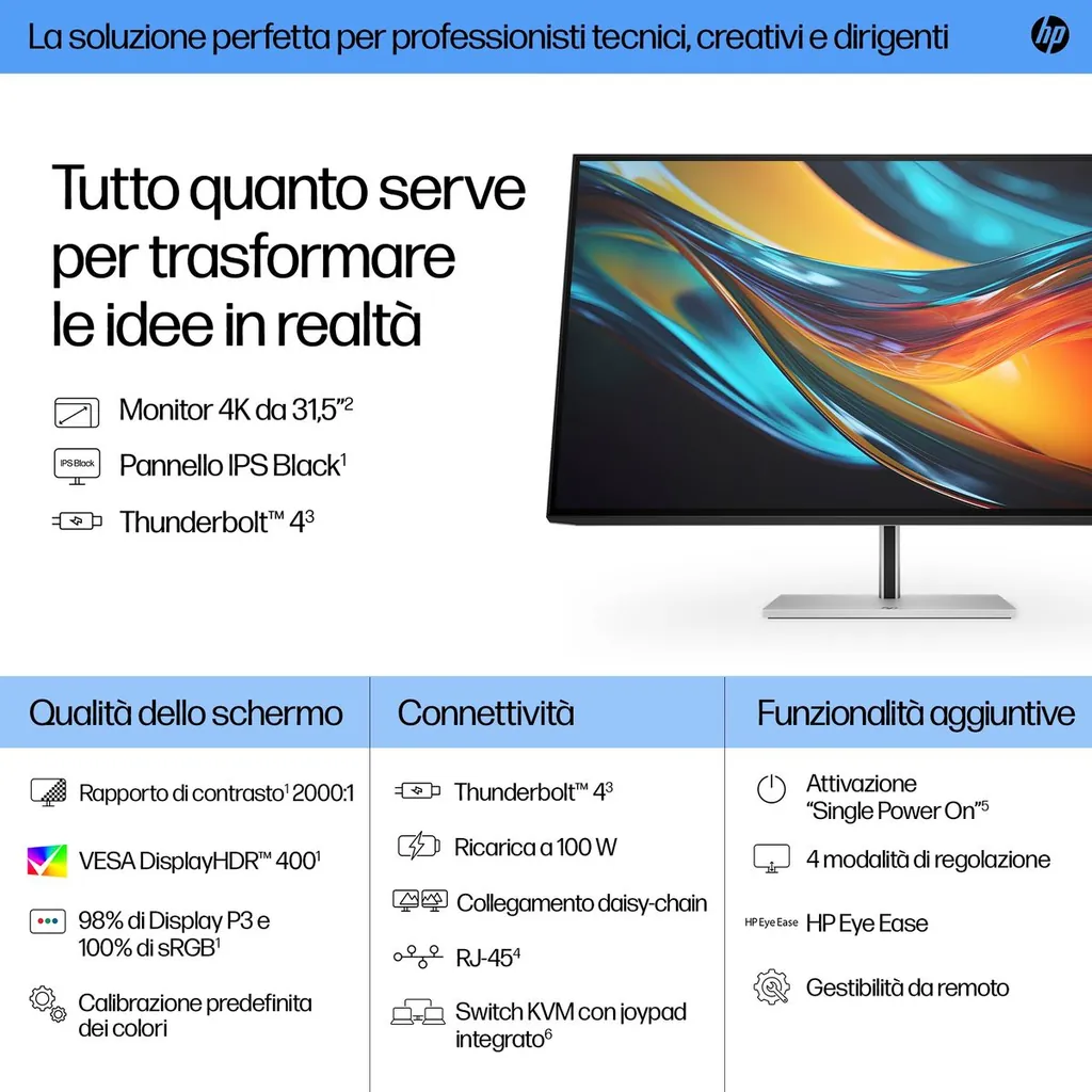 HP S7 PRO 732PK 31.5 4K UHD 3840X2160 3YWOFF - immagine 18