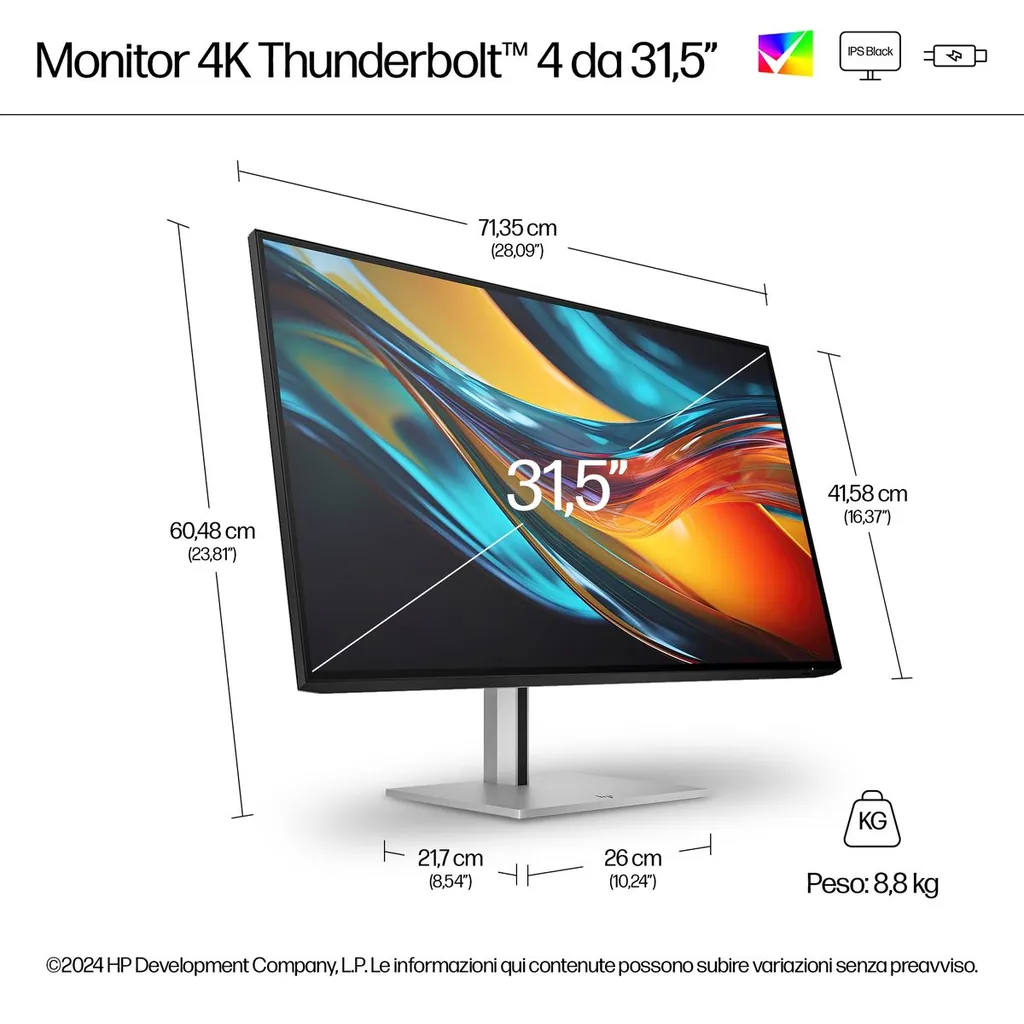 HP S7 PRO 732PK 31.5 4K UHD 3840X2160 3YWOFF - immagine 19