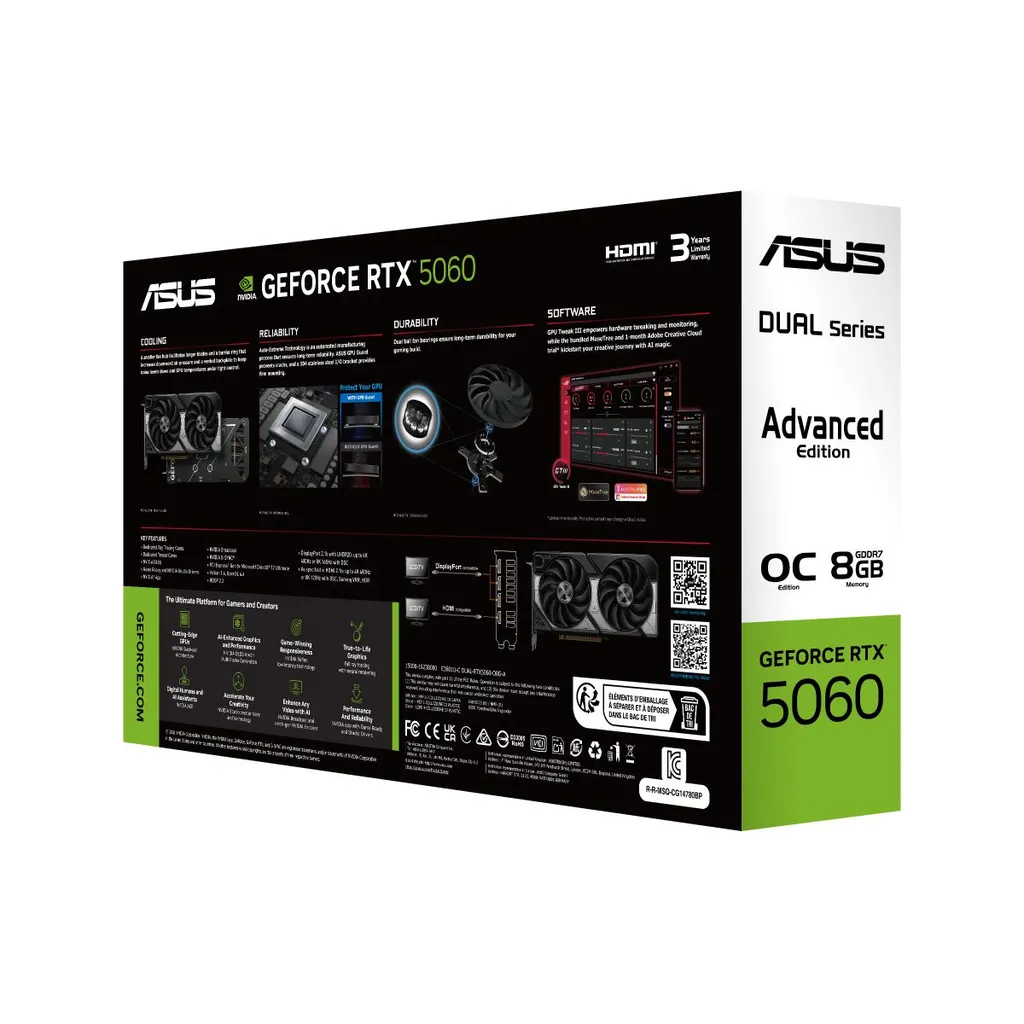 ASUS VGA Dual GeForce RTX5060 8GB GDDR7 - immagine 6