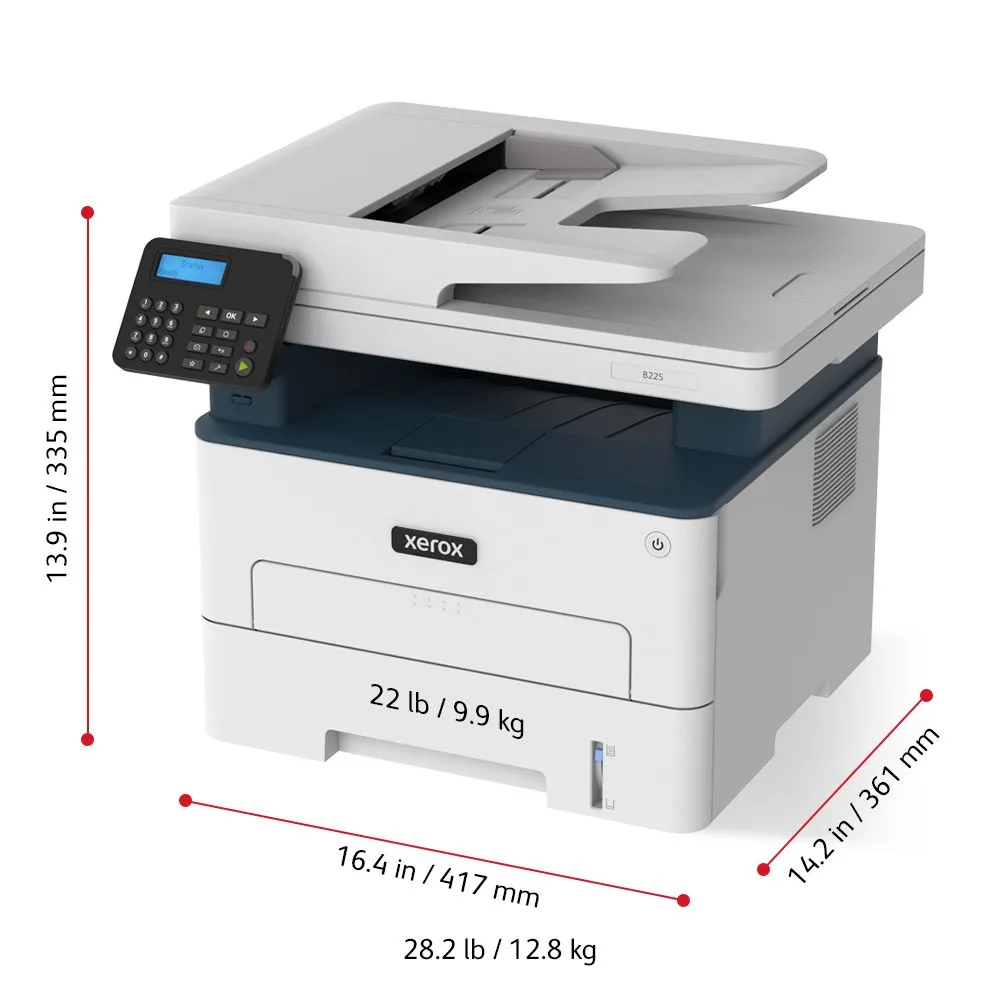 XEROX B225 A4 34 PPM COPIA/STAMPA/SCANSIONE - immagine 8
