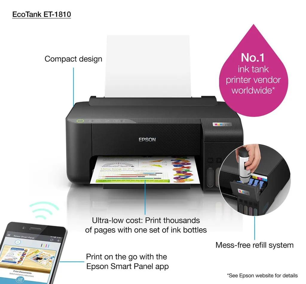 STAMPANTE INKJET - ET-1810 A4 - A COLORI - immagine 23