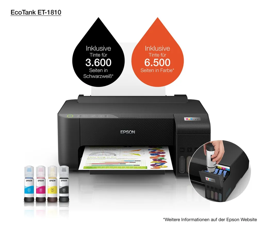 STAMPANTE INKJET - ET-1810 A4 - A COLORI - immagine 24