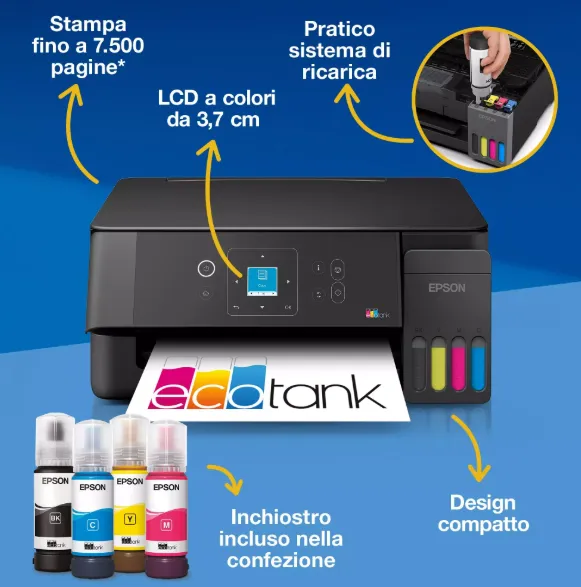 MULTIFUNZIONE INKJET - ET-2920 A4 - A COLORI - immagine 2