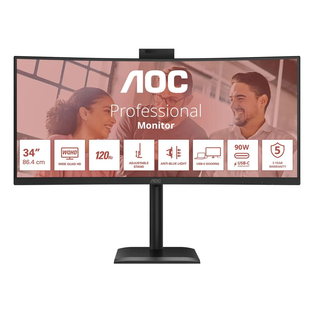 34 CURVED 1500R 21:9 3440X1440 120HZ WEBCAM
