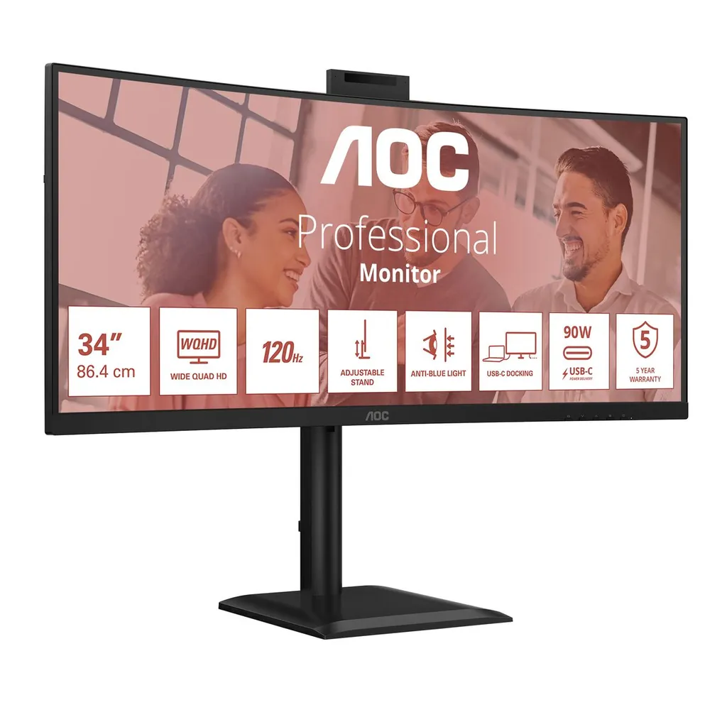 34 CURVED 1500R 21:9 3440X1440 120HZ WEBCAM - immagine 5