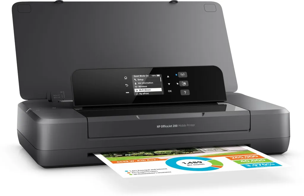 HP OJ 200 MOBILE 9/6PPM WIFI USB 1YW - immagine 14