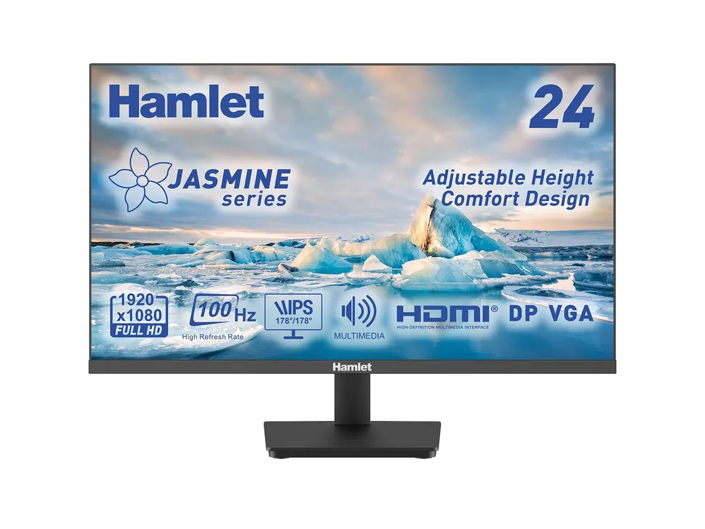 23,8 IPS 100HZ HDMI+VGA+DP+SPK REG.ALTEZ EN-STAR 8 - immagine 10