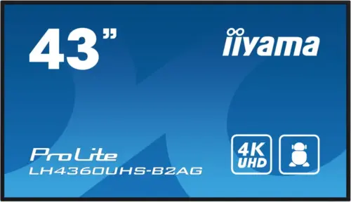 43  3840x2160 500cd/m² 3x HDMI, USB 2x 10W wifi