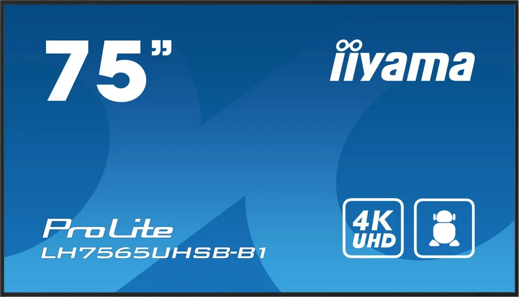 75 LCD UHD 800cd/m2 android wifi 24/7 hdmi dp