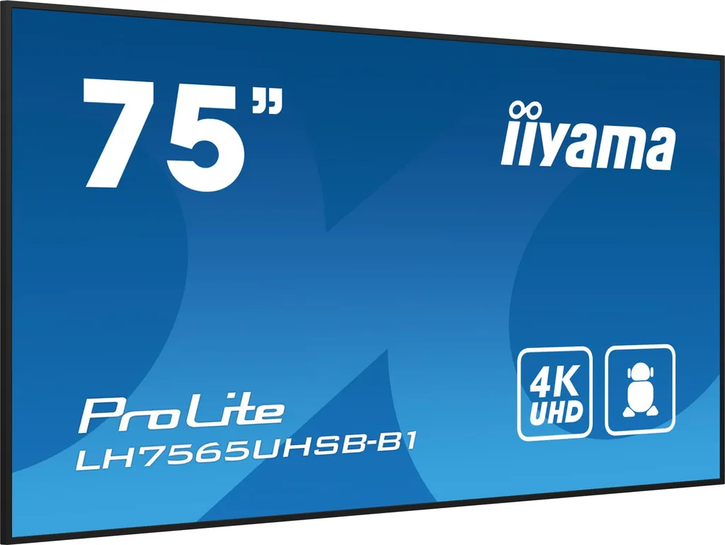 75 LCD UHD 800cd/m2 android wifi 24/7 hdmi dp - immagine 3