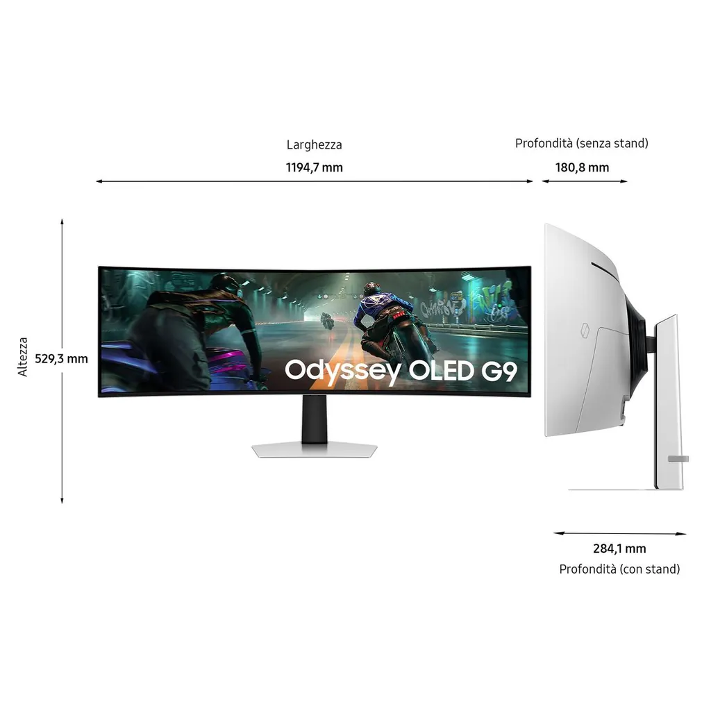 S49DG910 MONITOR GAMING, DQHD, OLED, 144 HZ - immagine 2