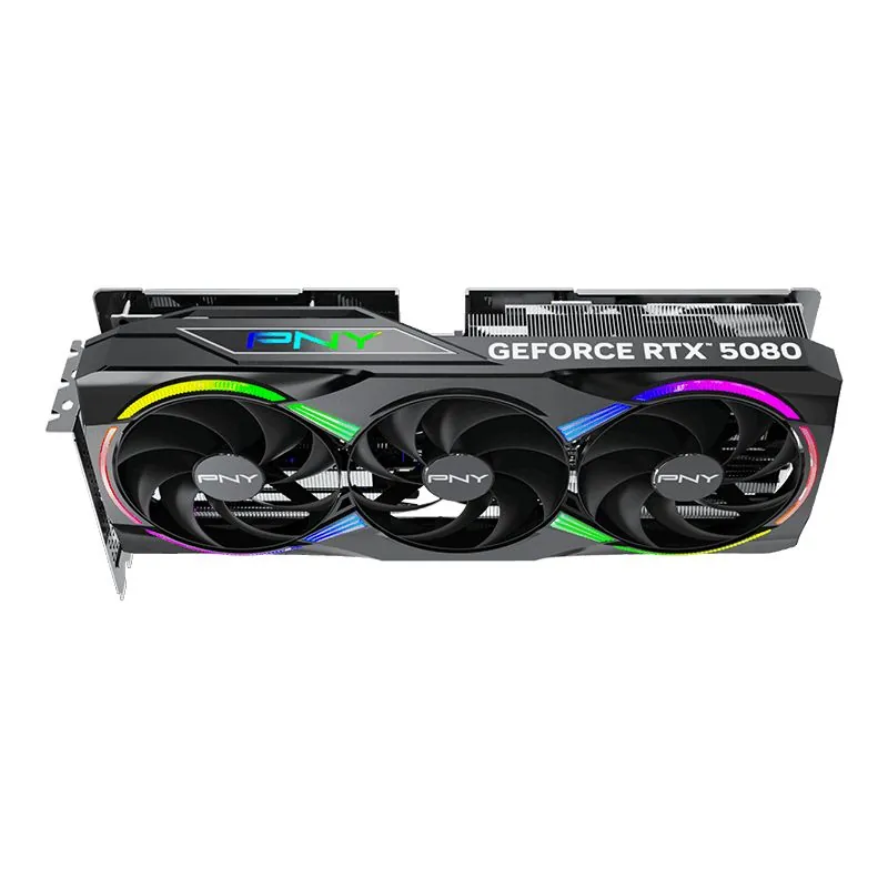PNY GEFORCE RTX 5080 16GB ARGB OVERCLOC. TRIPLEFAN - immagine 5