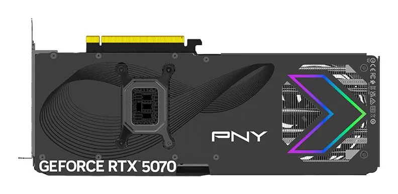PNY GEFORCE RTX 5070 12GB ARGB OC TRIPLE FAN - immagine 8