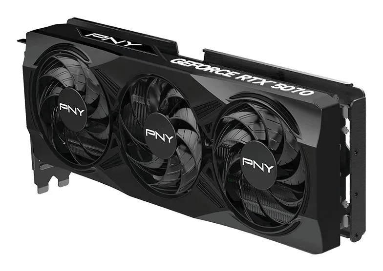 PNY GEFORCE RTX 5070 12GB OVERCLOCKED TRIPLE FAN - immagine 4