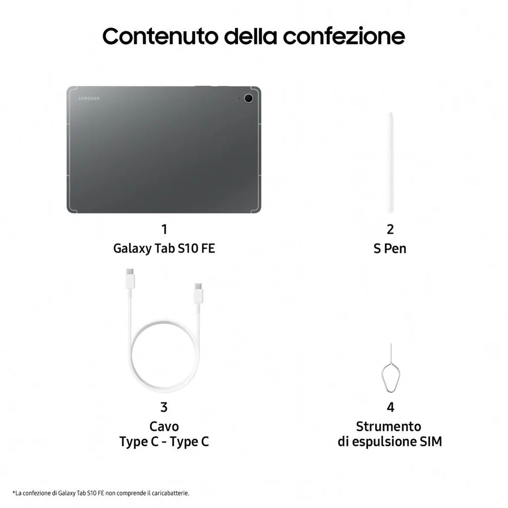 GALAXY TAB S10 FE 10.9 X520N WIFI 8GB 128GB - immagine 7