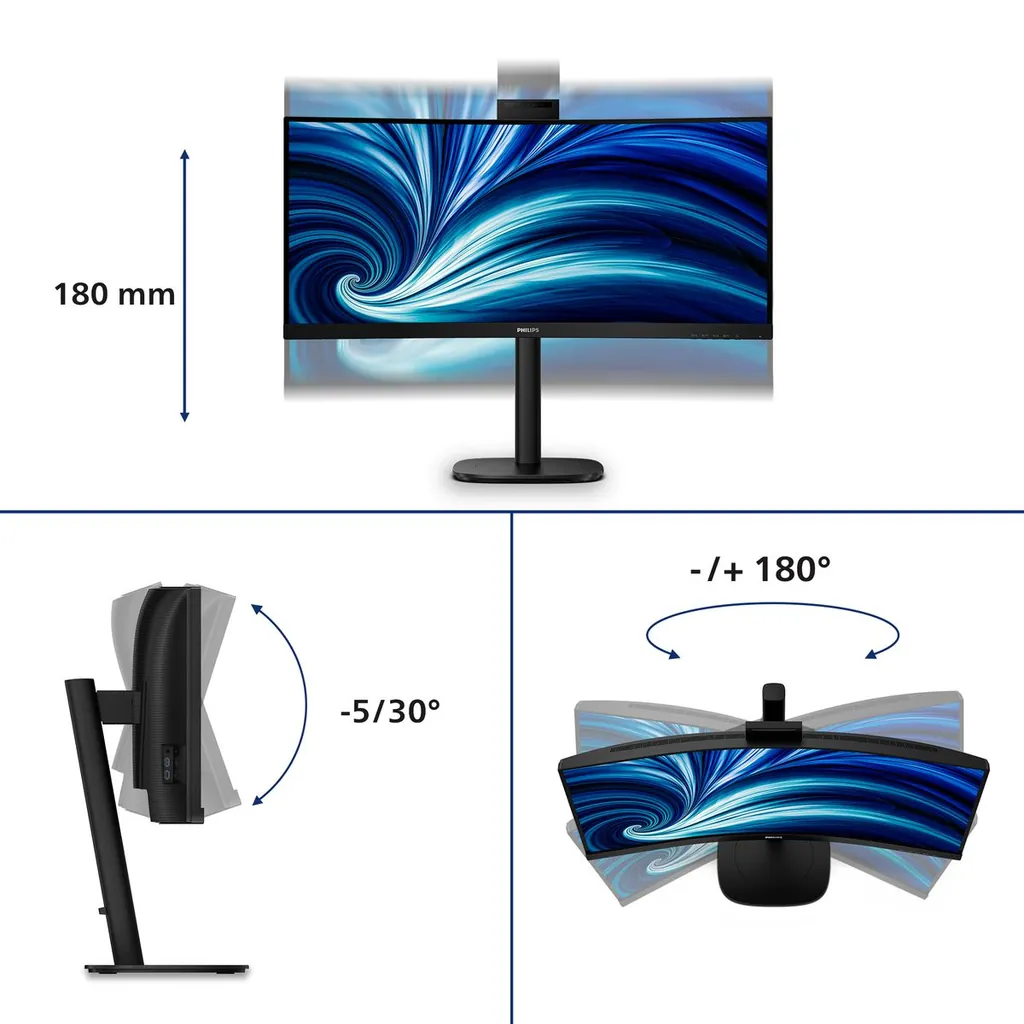 34 3440 X 1440 CURVO 21:9 HDMIX2 USB C DP - immagine 3