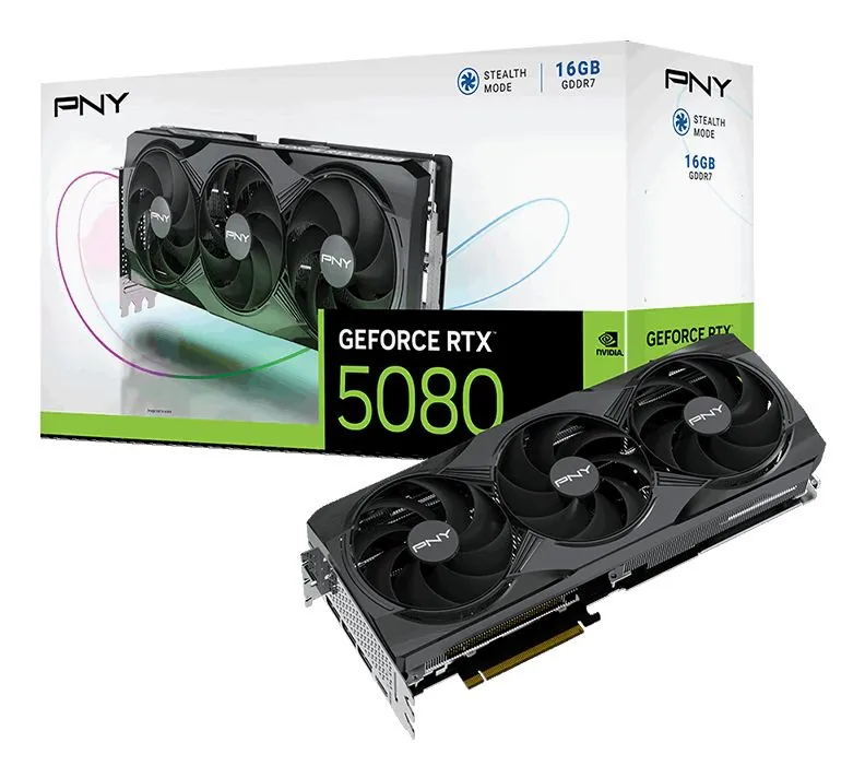 PNY GEFORCE RTX 5080 16GB Triple Fan DLSS 4 - immagine 9