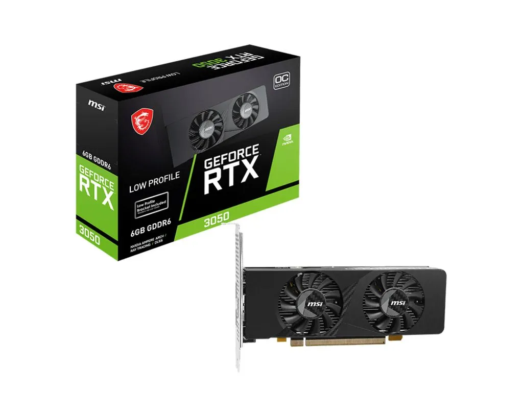 MSI VGA GEFORCE RTX 3050 LP E 6G OC